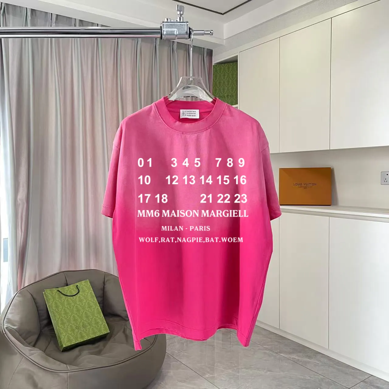 MM 6 2025 New Arrival logo 320g t Same Style Size：S M L XL XXL ：Black Gray Black Red